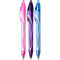 BIC Gelocity Quick Dry gel pen, 0.7 mm, fast drying, various colors, 3 pieces