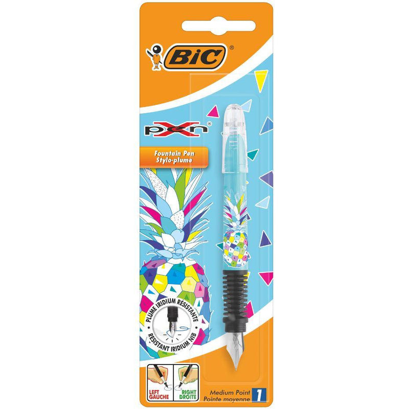 Stilou BIC Xpen DÃƒÂ©cor Ananas, reincarcabil, cerneala albastra,  1 bucata