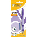 BIC EasyClic nachfüllbarer Stift, blaue Tinte, verschiedene Farben, 1 Stück