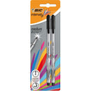 Liner BIC Intensity Medium, 0.8 mm, negru, 2 bucati