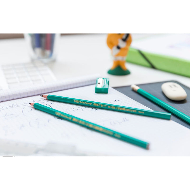 Creioane HB grafit BIC Evolution Original fara radiera, 10 bucati