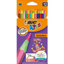 Creioane de colorat BIC Kids Evolution Circus, 12 culori
