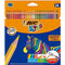 Creioane de colorat BIC Kids Evolution Stripes, 24 culori