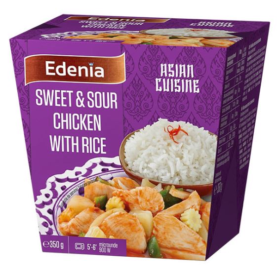 Edenia pui dulce-acrisor cu orez Jasmine 350g