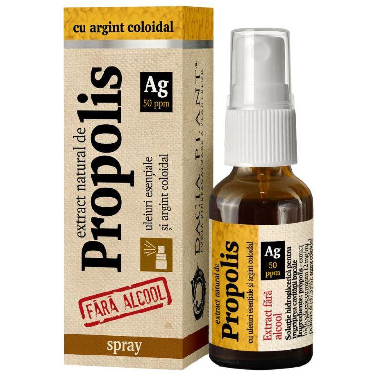 Dacia Plant Propolis cu Argint coloidal fara alcool spray 20ml