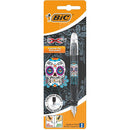 Stilou BIC Xpen, decor Skull, reincarcabil, cerneala albastra,  1 bucata