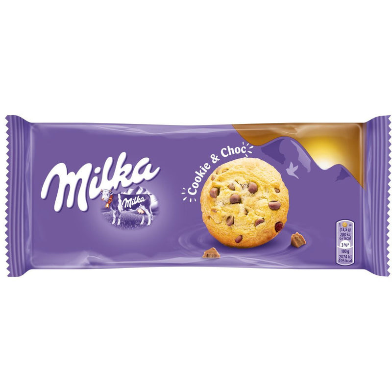 Fursecuri cu bucatele de ciocolata Choco Cookie 135g Milka