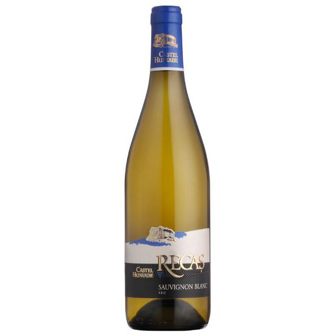 Cramele Recas Castel Huniade Sauvignon Blanc, vin alb, sec, 0.75l