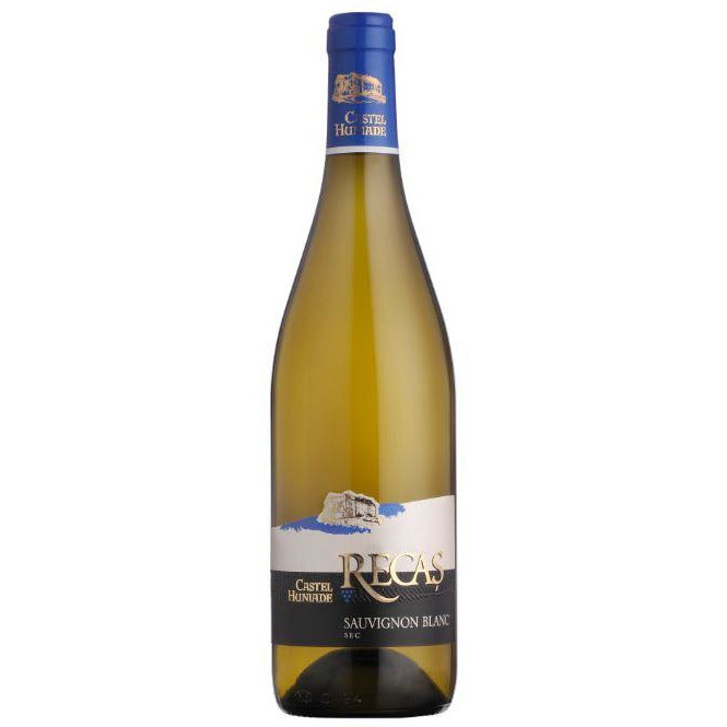 Cramele Recas Castel Huniade Sauvignon Blanc, vin alb, sec, 0.75l