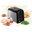 Prajitor de paine Heinner HTP-700BKSS, 750 W, 6 nivele de rumenire, 3 functii, Negru/Inox