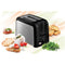 Toaster Heinner HTP-700BKSS, 750 W, 6 Bräunungsstufen, 3 Funktionen, Schwarz/Edelstahl