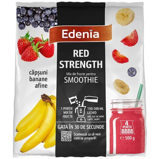 Edenia Red Strength mix de fructe pentru smoothie 500g