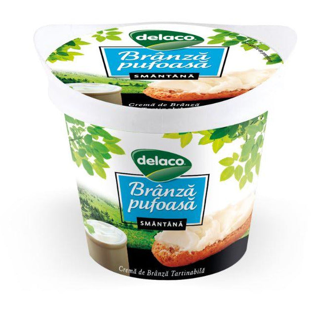 Delaco branza pufoasa cu smantana 140g