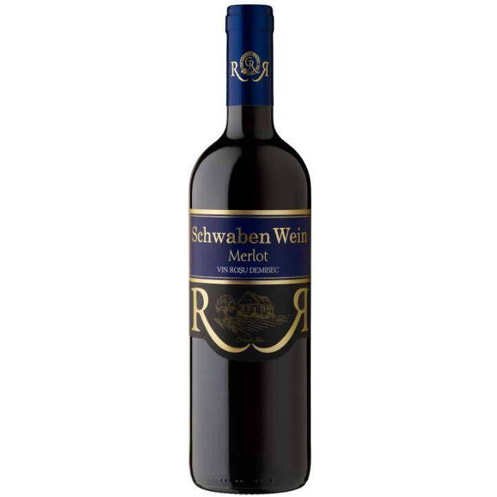 Cramele Recas Schwaben Merlot Burgund, vin rosu, demisec, 0.75l