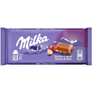 Cioccolato Milka con latte alpino, uvetta e nocciole 100g