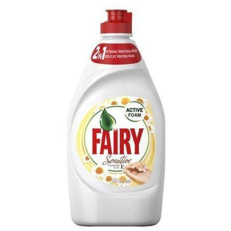 Detergent de vase Fairy Sensitive Chamomile and Vitamin E, 450ml