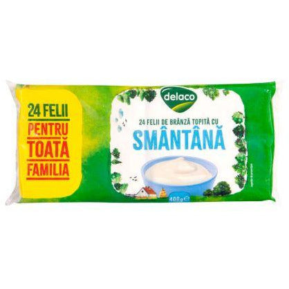 Delaco felii de Branza topita cu smantana 400g