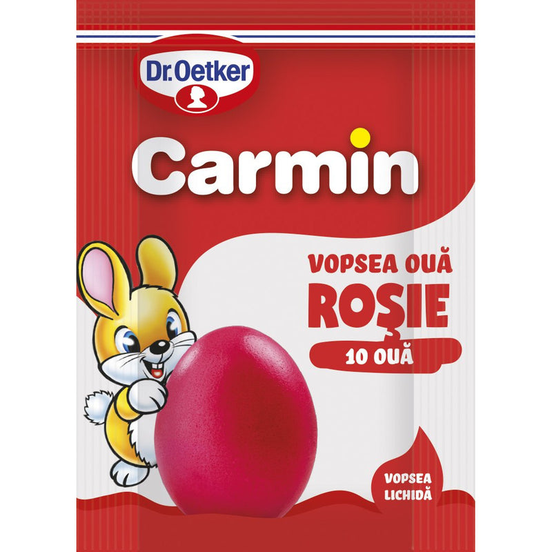 Dr. Oetker Vopsea lichida pentru 10 oua Carmin, rosie, 5 ml