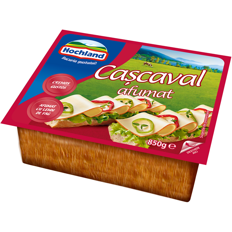 Cascaval afumat 850g Hochland