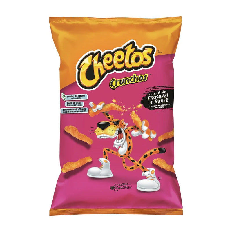 Cheetos Crunchos Pufuleti crocanti cu gust de cascaval si sunca 95g
