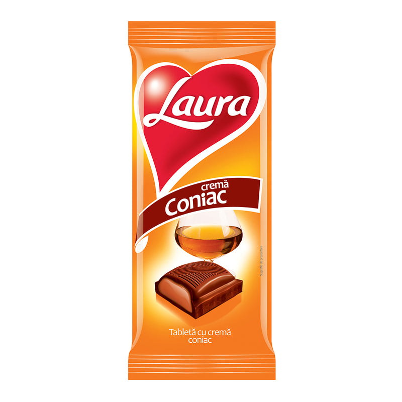 Laura Ciocolata cu crema de coniac 95g