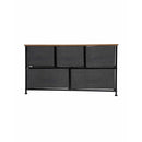 Comoda metalica cu 5 sertare TB71, 100x29x55 cm, gri