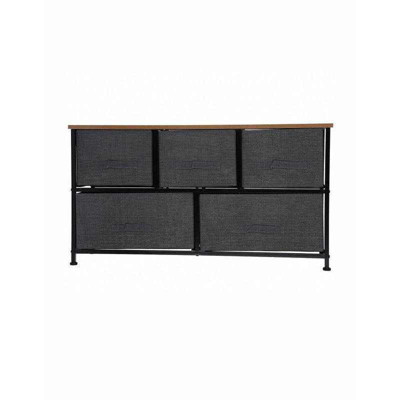 Comoda metalica cu 5 sertare TB71, 100x29x55 cm, gri