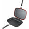Cooking by Heinner Tigaie dubla dreptunghiulara tip grill din aluminiu Dark Line Classic, 32x24x7.5 cm