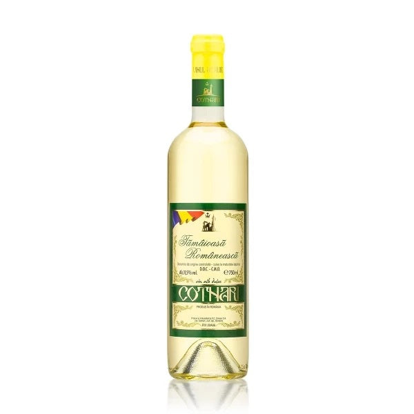 Cotnari Tamaioasa Romaneasca vin alb dulce, 0.75L
