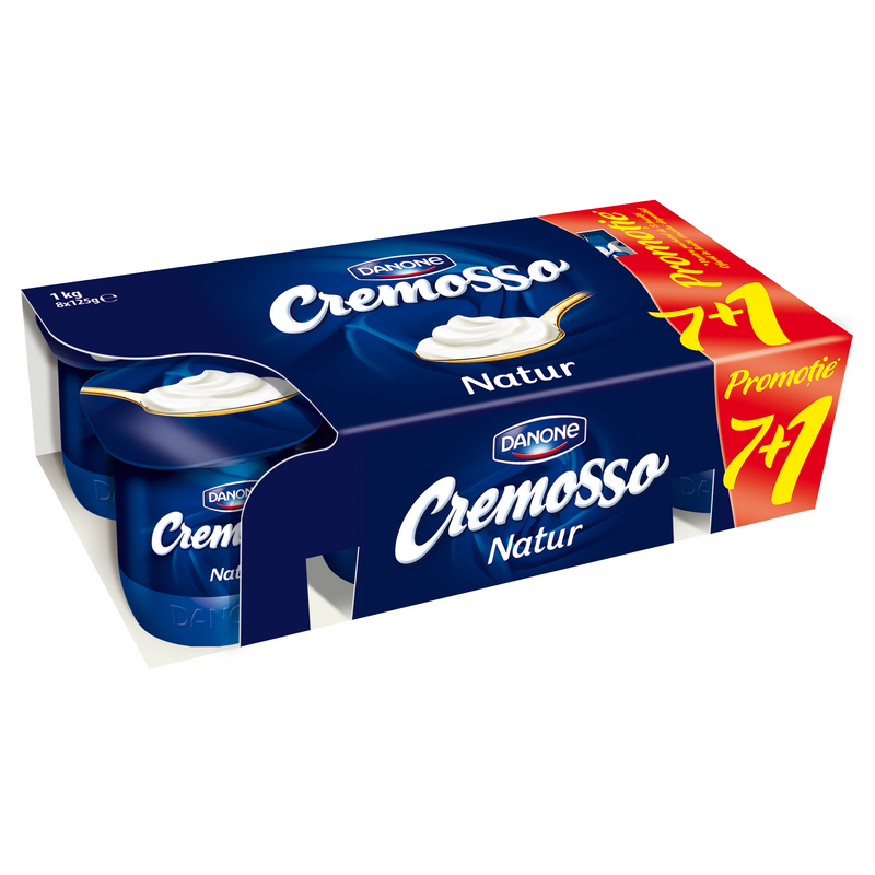 Cremosso iaurt natur 5.3% grasime 125g pachet promotional