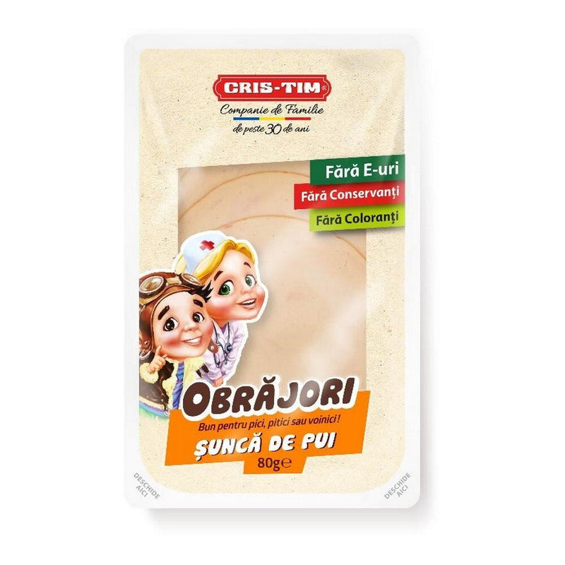 Cris-Tim Obrajori Sunca de pui 80g