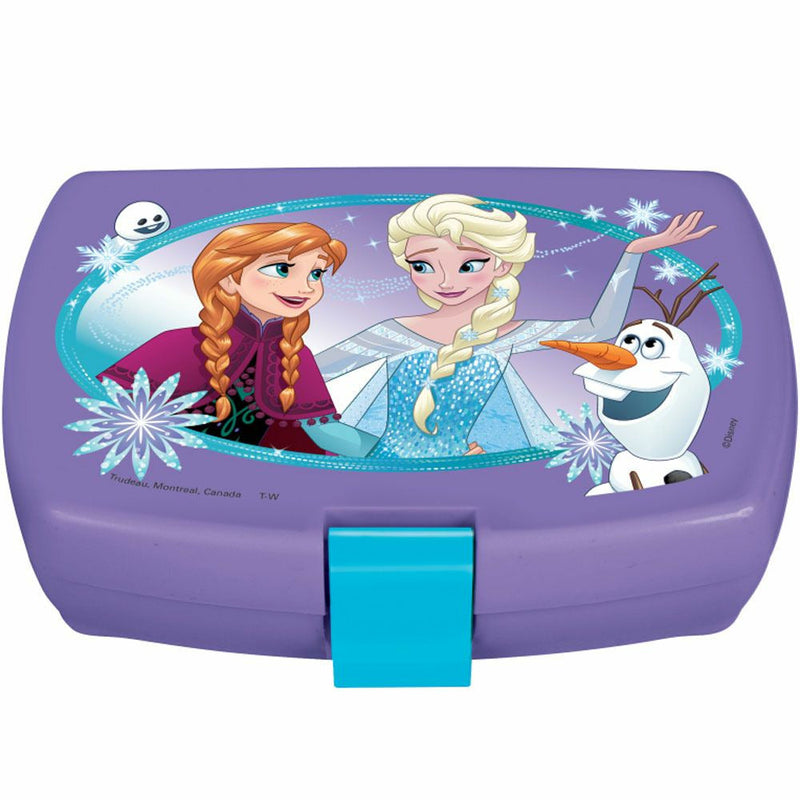 Cutie din plastic pentru sandwich Frozen Disney, 11x16x5 cm, mov