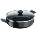 Cratita cu 2 manere si capac Tefal Simply Clean B5677253, 28 cm