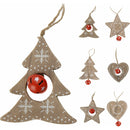 Decoratiune din lemn pentru Craciun, 8 cm