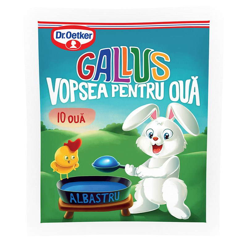 Dr. Oetker Vopsea pentru oua Gallus, albastru, 7g