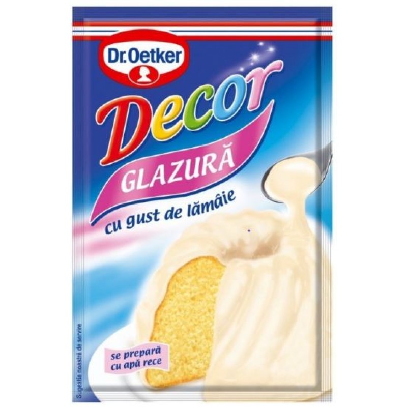 Dr. Oetker Praf pentru glazura cu gust de lamaie 100g