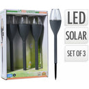 Lampa solara cu LED pentru gradina, set 3 bucati