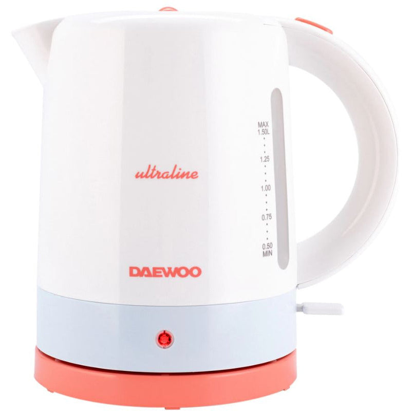 Daewoo Fierbator electric DK2000U, 2200W, 1.5L, filtru, indicator luminos, alb