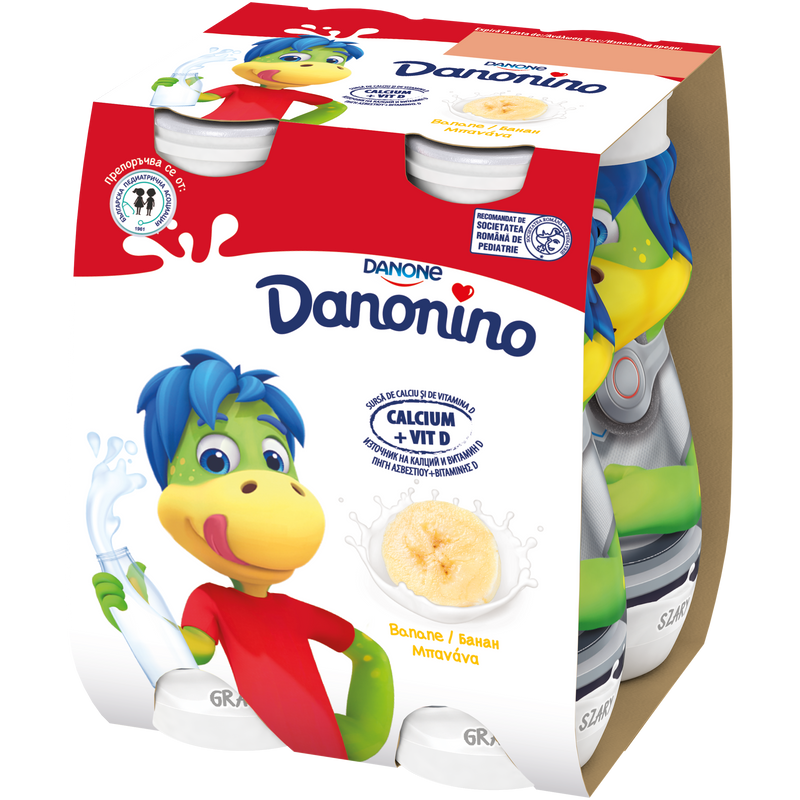 Danonino iaurt de baut cu banane  4x100g