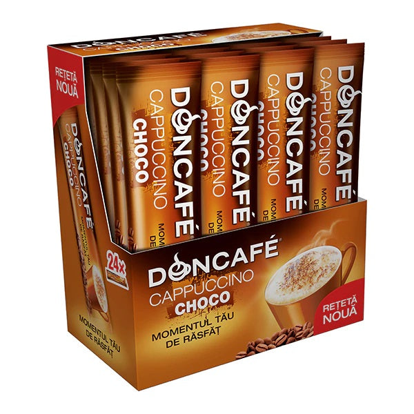 Doncafe mixes Cappuccino Chocco cafea solubila 13g x 24 buc