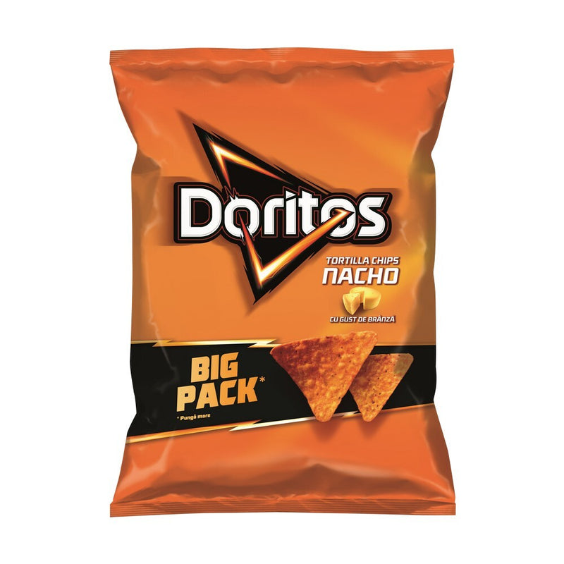 Doritos Nacho big Pack tortilla chips cu branza 180g