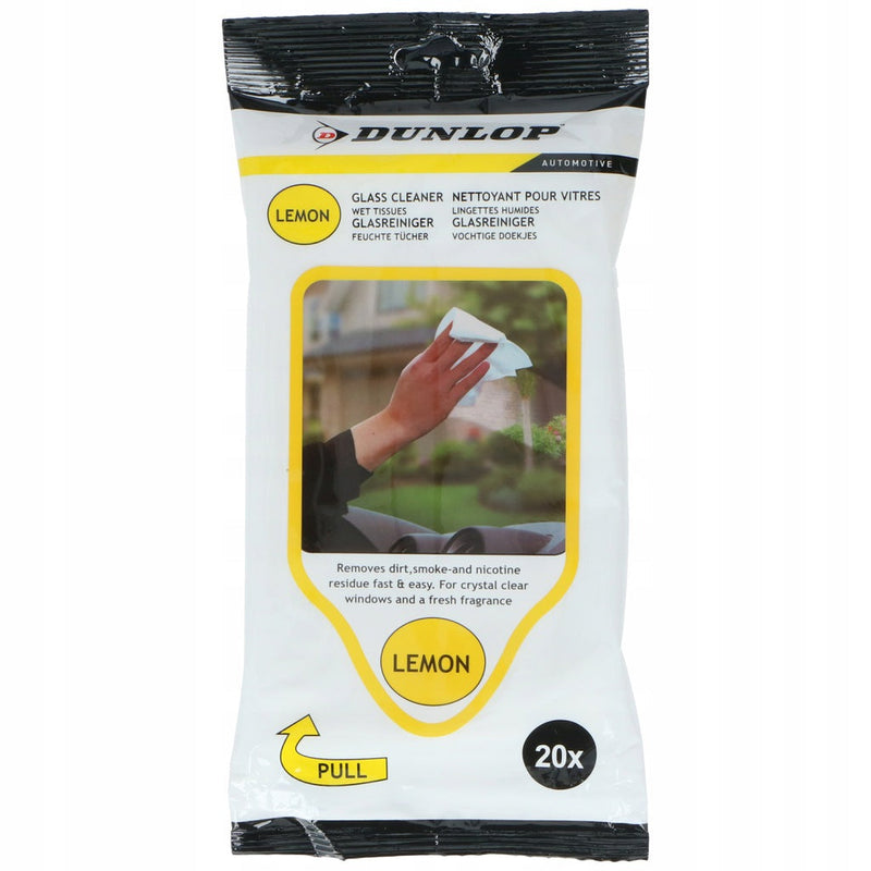 Dunlop Lavete umede pentru curatarea parbrizului, 20 bucati