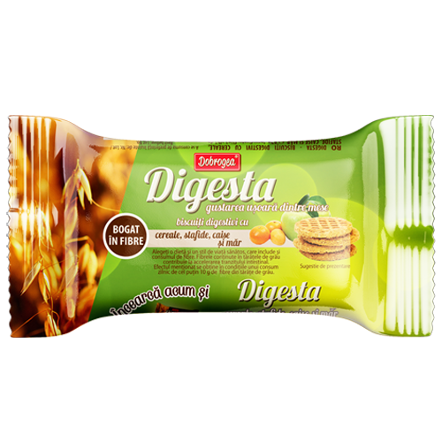 Digesta biscuiti digestivi cu stafide, caise si mere 82g