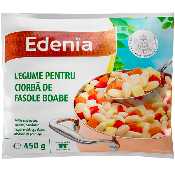 Edenia Amestec de legume pentru ciorba de fasole boabe, 450g