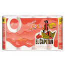 El Capitan Toilettenpapier 8 Rollen, 3 Lagen, Pfirsich