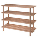 Shelf for shoes with 4 shelves, 77x26x65cm