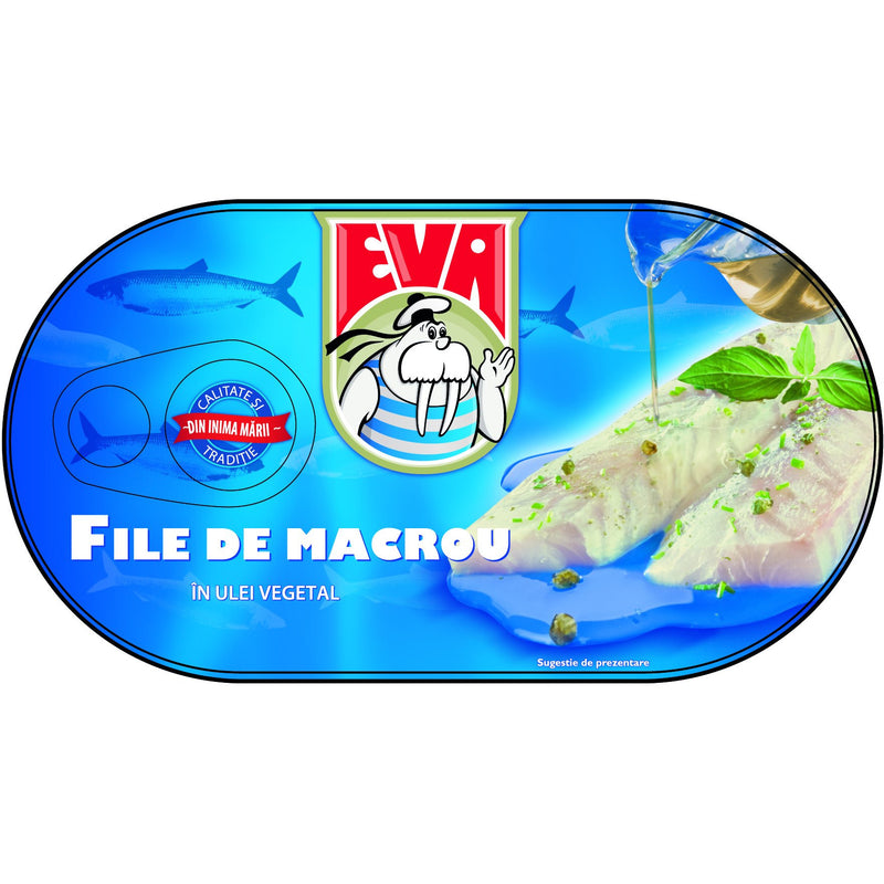 Eva File de Macrou in ulei vegetal 170g