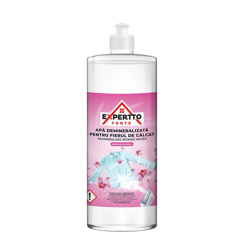 Expertto Forte Apa demineralizata pentru fierul de calcat cu parfum floral, 1000ml