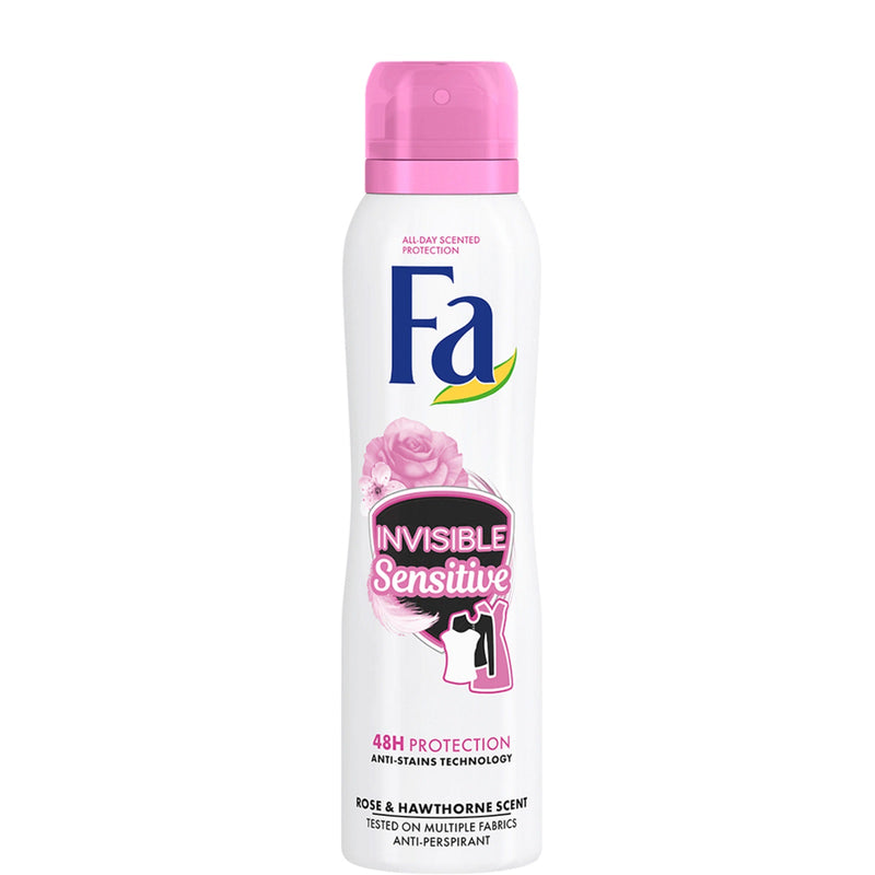 Fa Invisible Sensitive deodorant spray antiperspirant, 150 ml