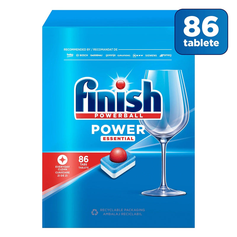 Finish Power Essential Detergent capsule pentru masina de spalat vase, 86 spalari